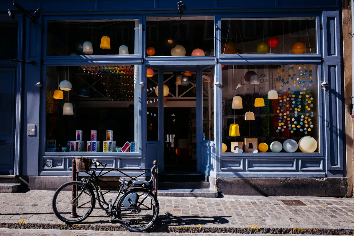 Independent retail shop interior