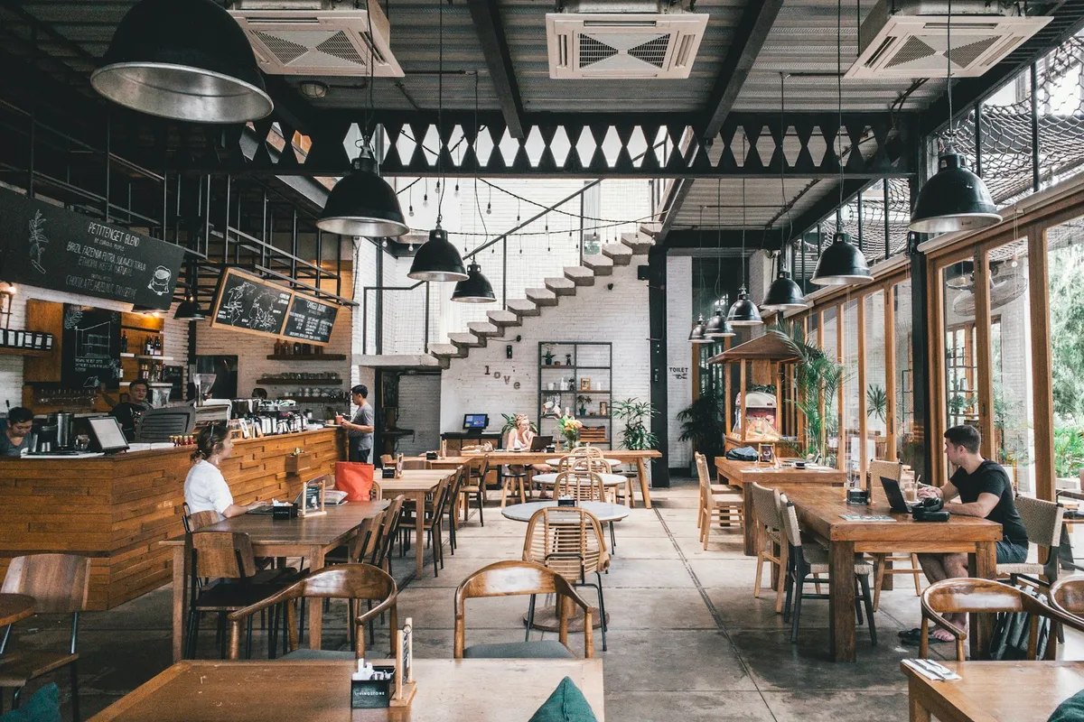 Independent restaurant interior